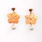 3. Earpieces, 18kt gold, citrines, south sea pearls, diamond 