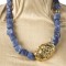 sodalite / gold plated silver