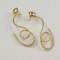 earpieces, 18kt gold, diamonds