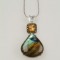 pendant, 18kt white gold, citrine, cognac diamonds, labradorite