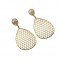 earpieces, 14kt gold, diamonds