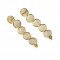 earpieces, 14kt gold, diamonds