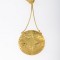 pendant, gold plated silver 925