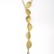 neckpiece, gold plated silver 925, smoked quartz