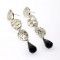 earpiece, silver 925, black onyx