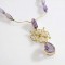 neckpiece,18kt gold, amethysts, black diamonds, citrine