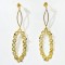 earpieces, 18kt gold, black diamonds