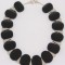 neckpiece, silver 925, onyx